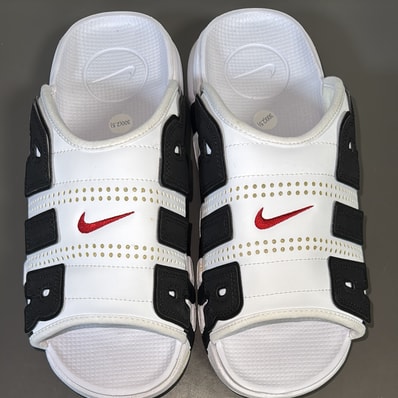 Nike Air More Uptempo Slide "White and Black"