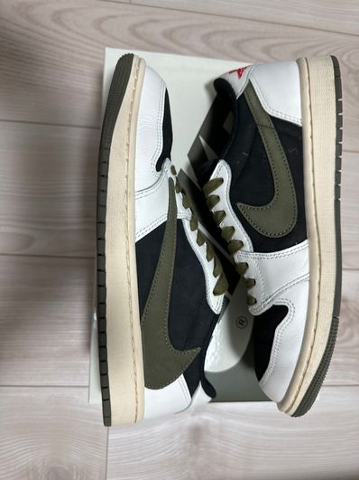 Travis Scott × Nike Women's Air Jordan 1 Low OG "Medium Olive"