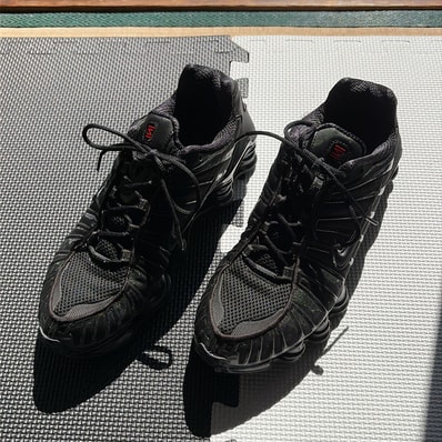 Nike Shox TL "Black/Metallic Hematite/Max Orange/Black"