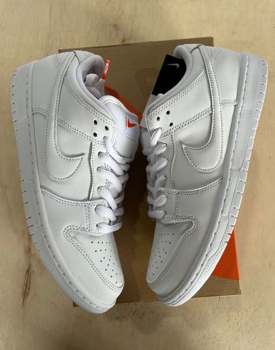 Nike SB Dunk Low Pro ISO "Triple White"