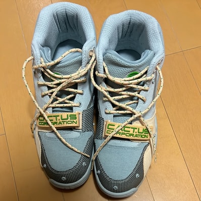 Travis Scott × Nike Air Trainer 1 SP "Grey Haze and Dusty Sage"