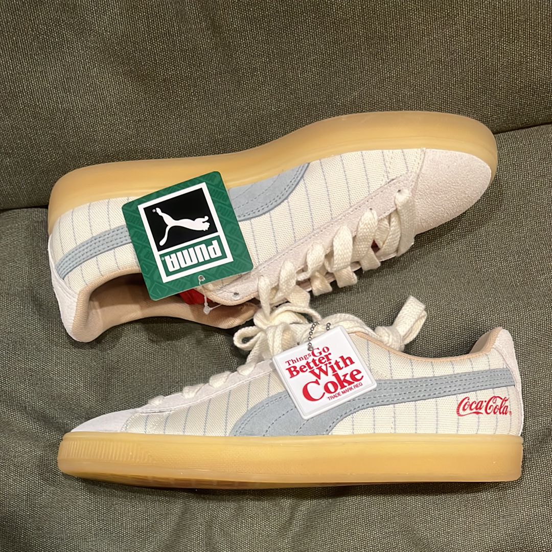 Coca Cola × Puma Suede "White/Green/Red/Silver"