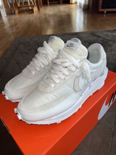 sacai × Nike LDV Waffle "Triple White"
