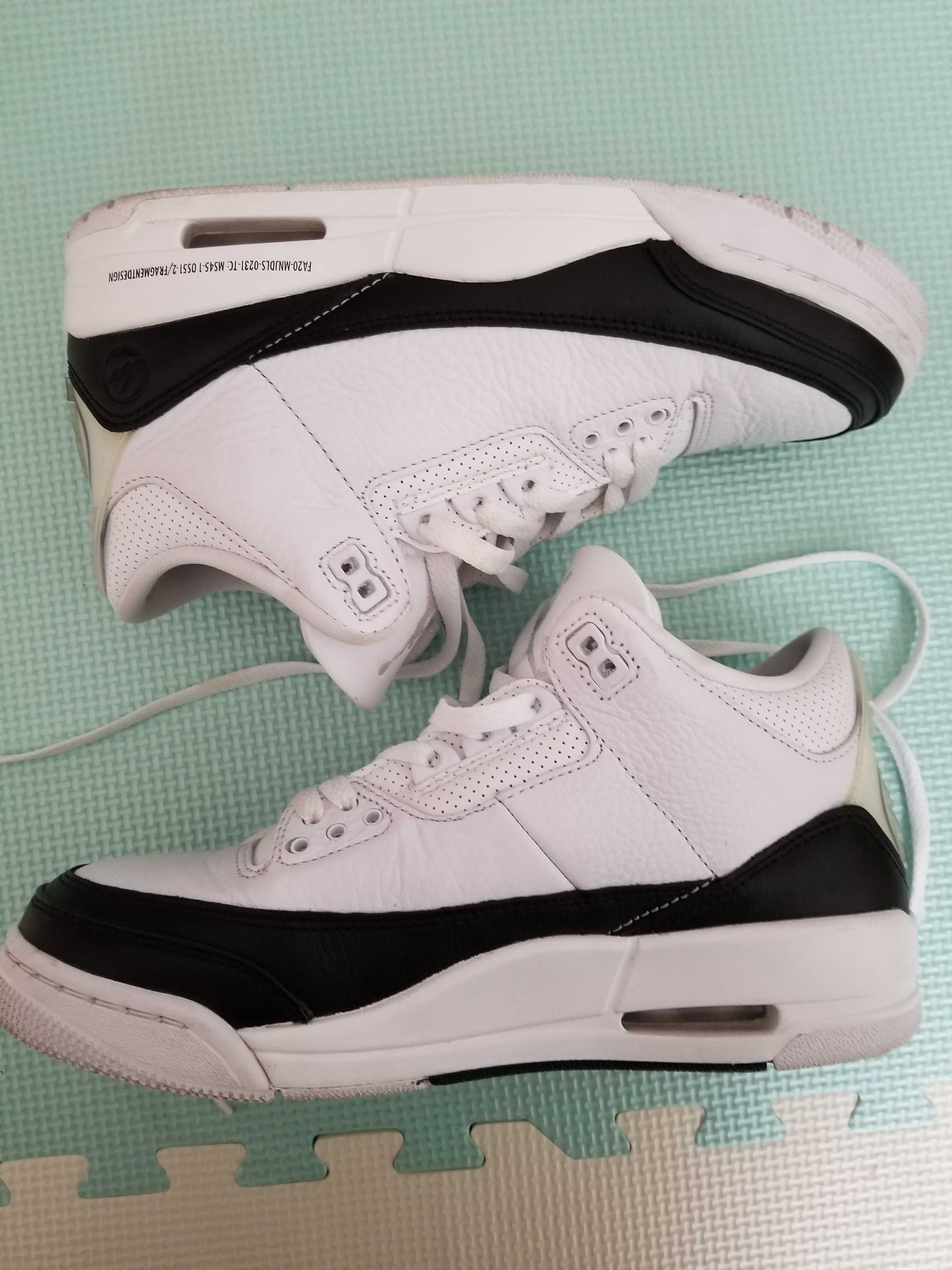 Fragment × Nike Air Jordan 3 "White/Black"