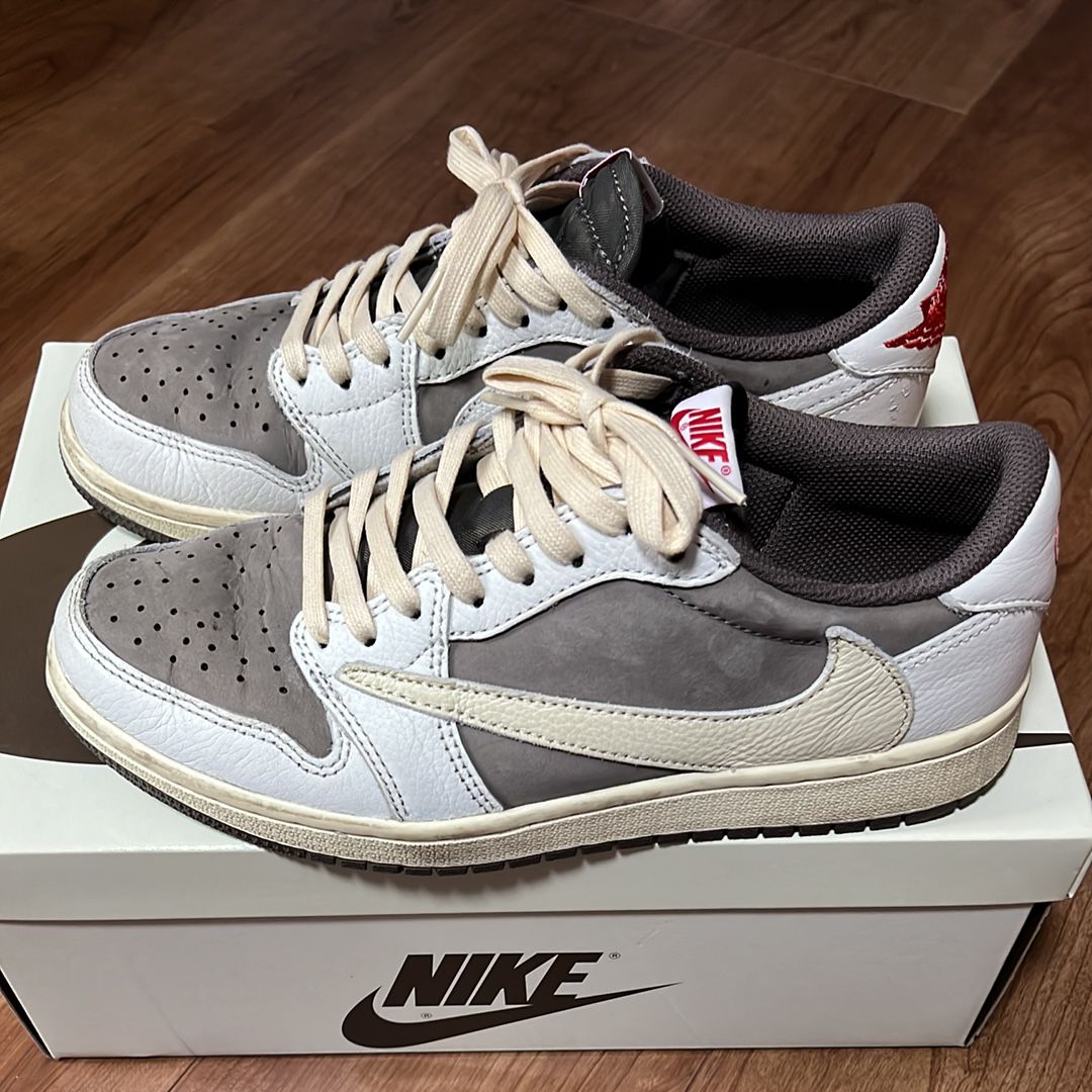 Travis Scott × Nike Air Jordan 1 Low OG SP "Reverse Mocha/Sail and Ridgerock"
