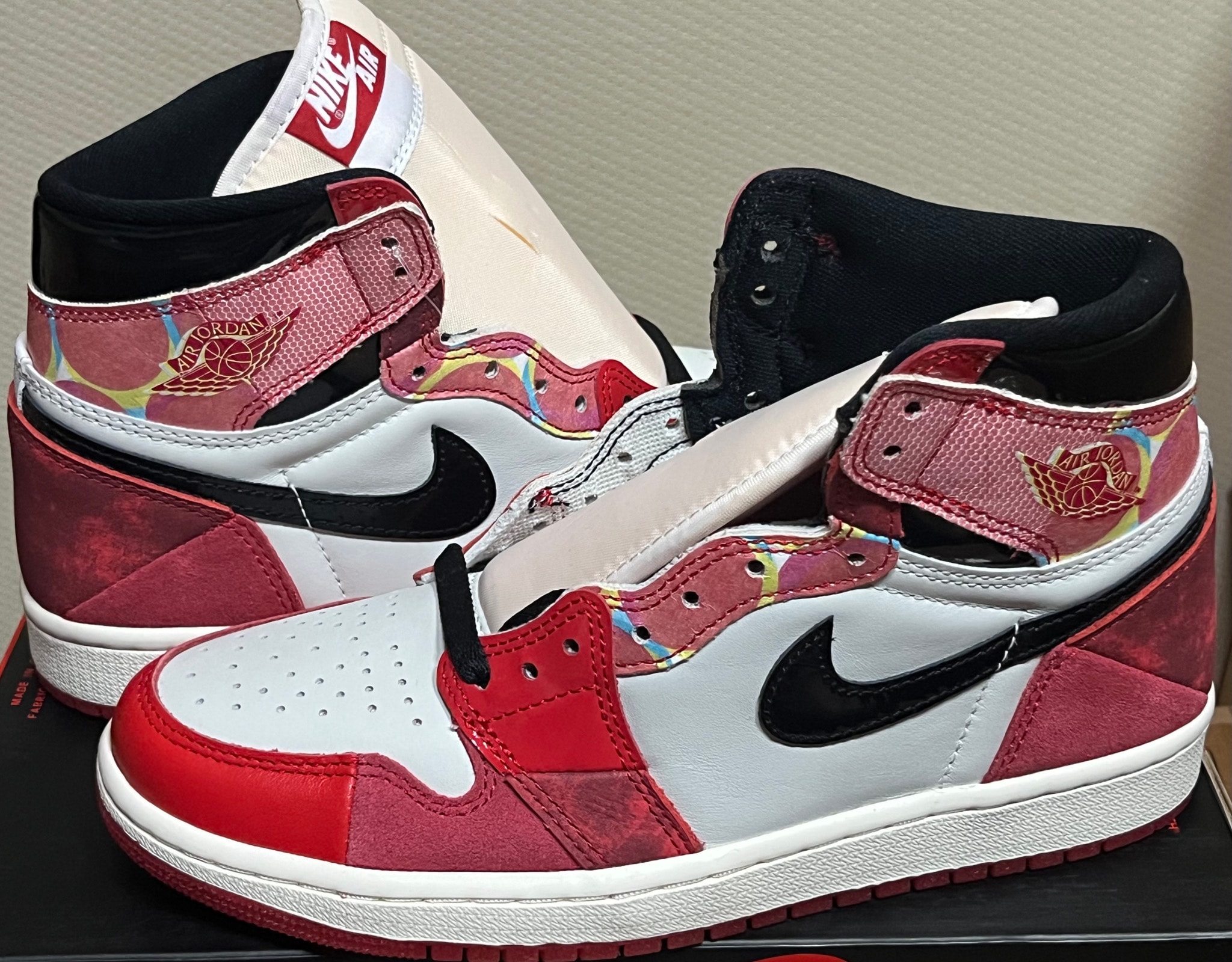 Spider-Man × Nike Air Jordan 1 Retro High OG SP "Spider-Man: Across the Spider-Verse/University Red"