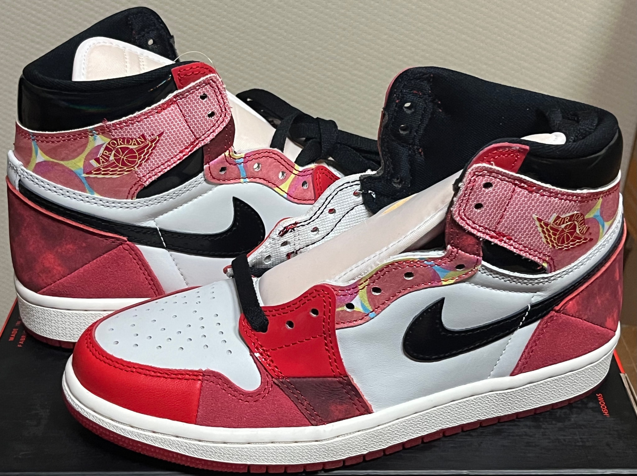 Spider-Man × Nike Air Jordan 1 Retro High OG SP "Spider-Man: Across the Spider-Verse/University Red"