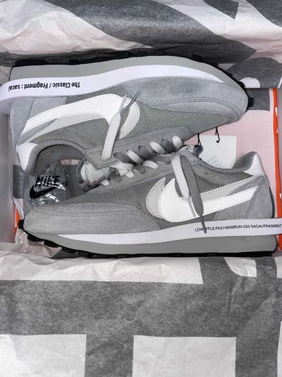 Fragment × sacai × Nike LD Waffle "Light Smoke Grey"