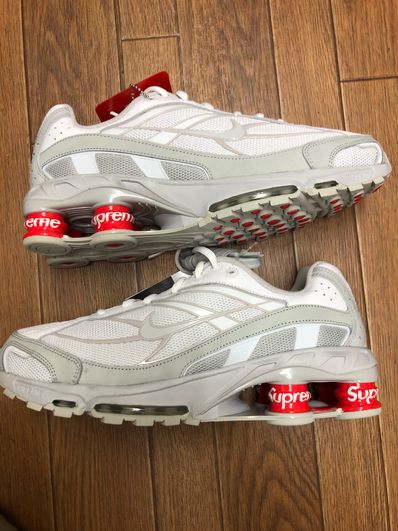 Supreme × Nike Shox Ride 2 "White/Grey Fog/Flat Platinum"