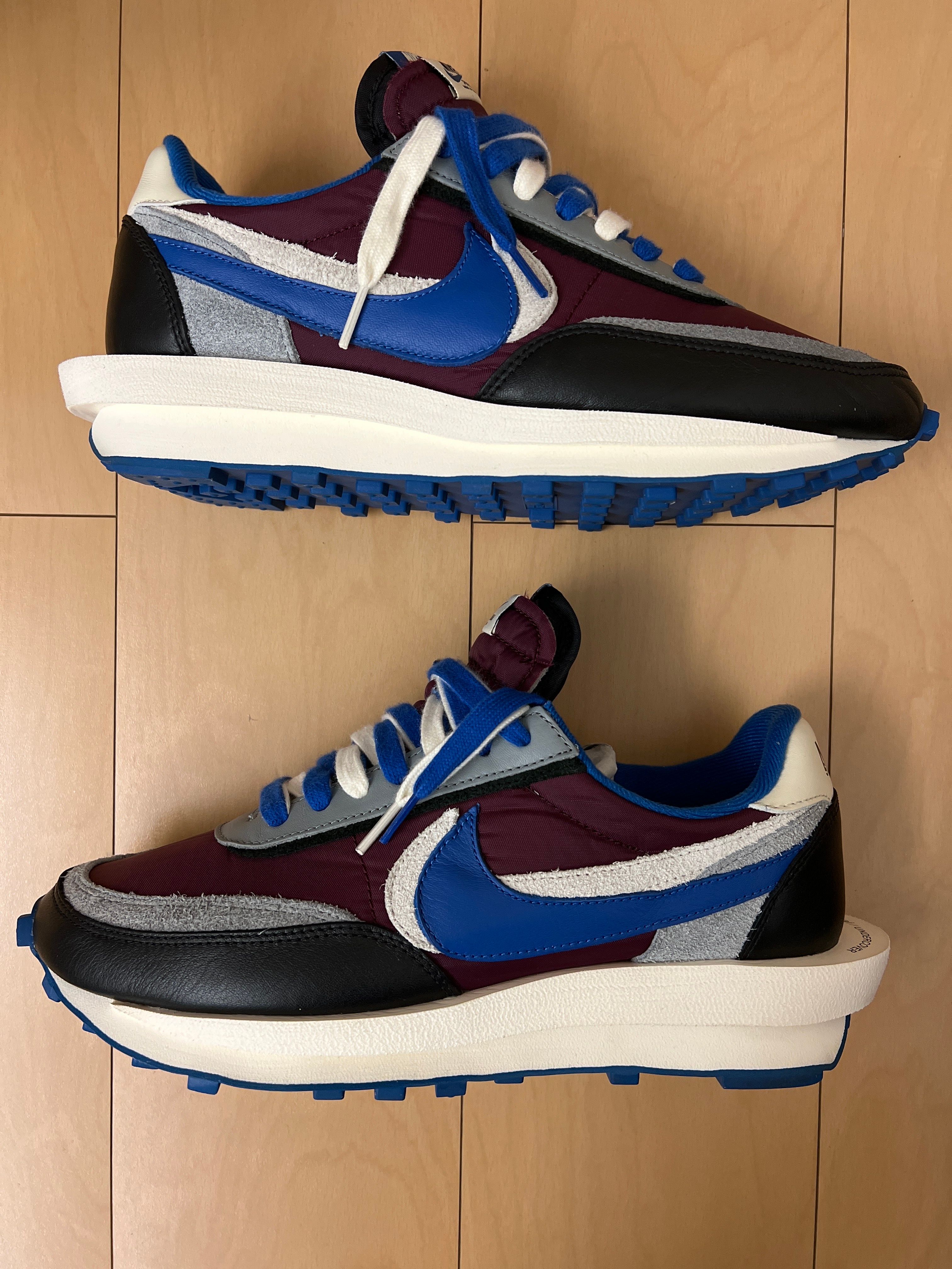 UNDERCOVER × sacai × Nike LD Waffle "Night Maroon/Pale Ivory-Ground Grey-Team Royal"