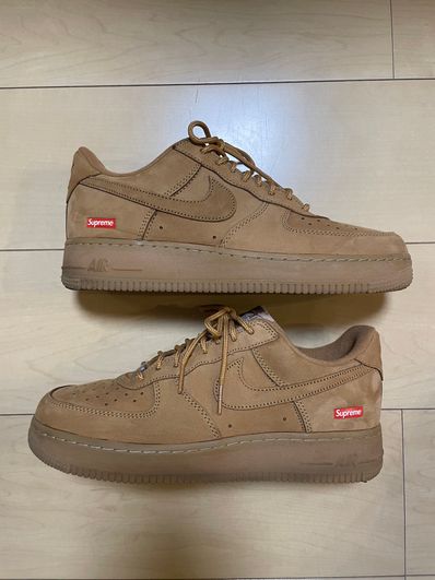 Supreme × Nike Air Force 1 Low "Flax/Wheat"