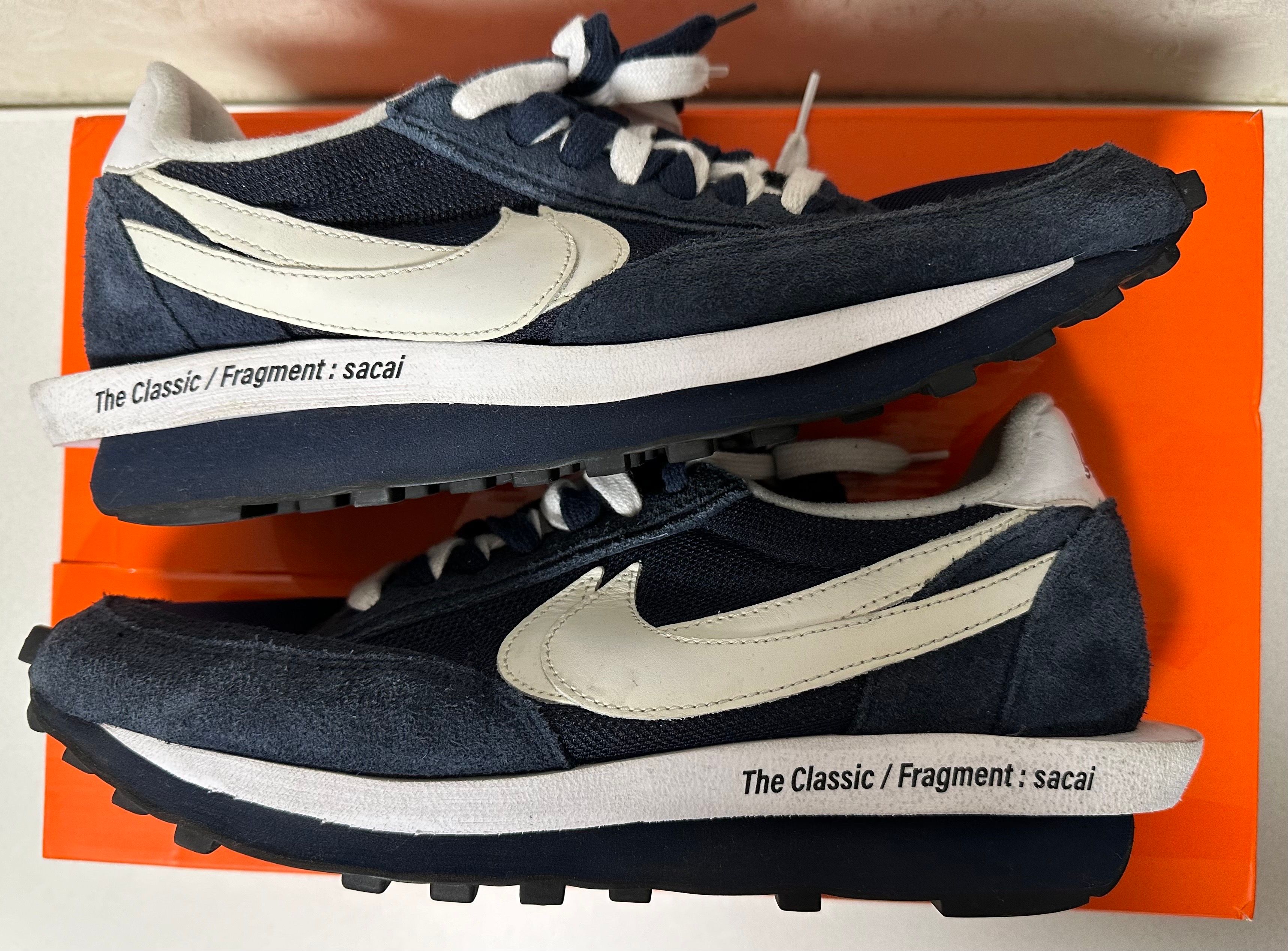 Fragment × sacai × Nike LD Waffle "Blackended Blue"