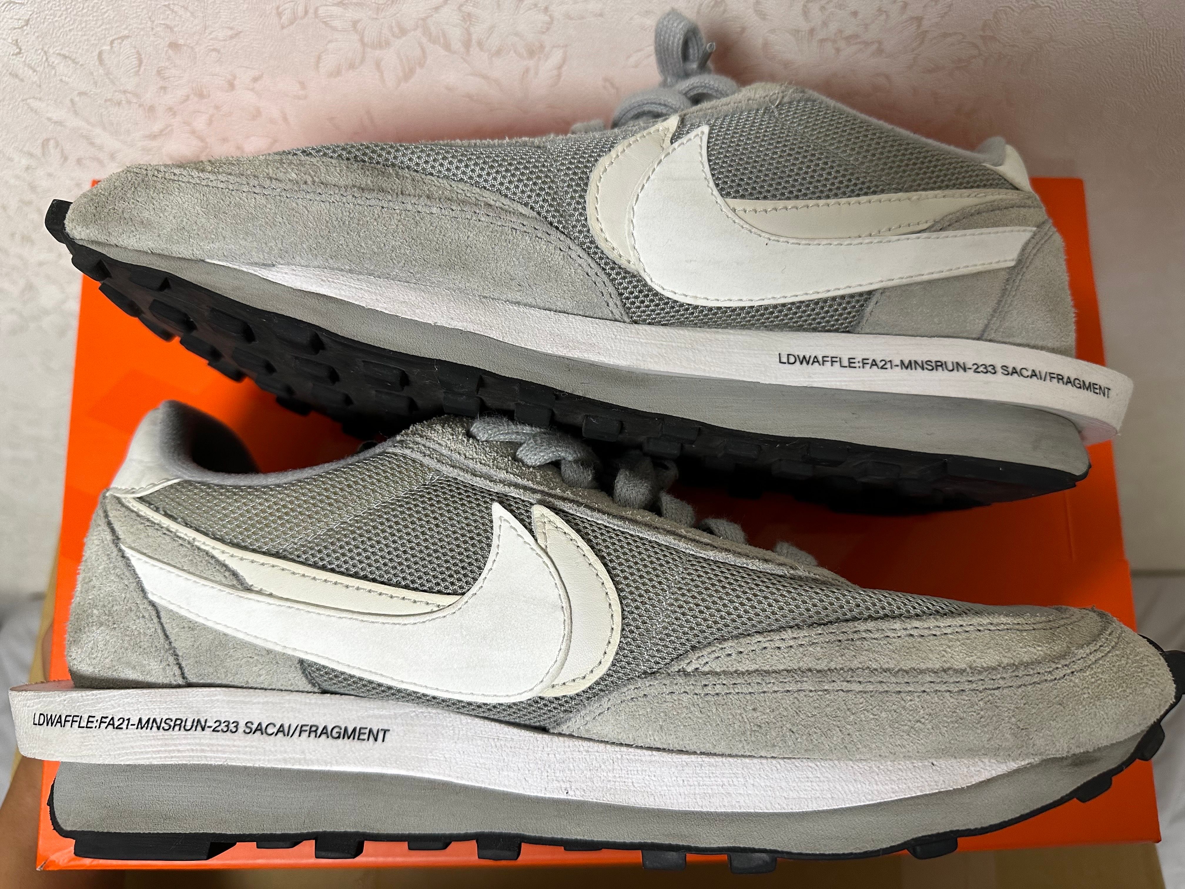 Fragment × sacai × Nike LD Waffle "Light Smoke Grey"