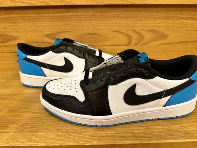 Nike Air Jordan 1 Low OG "Black and Dark Powder Blue/UNC"
