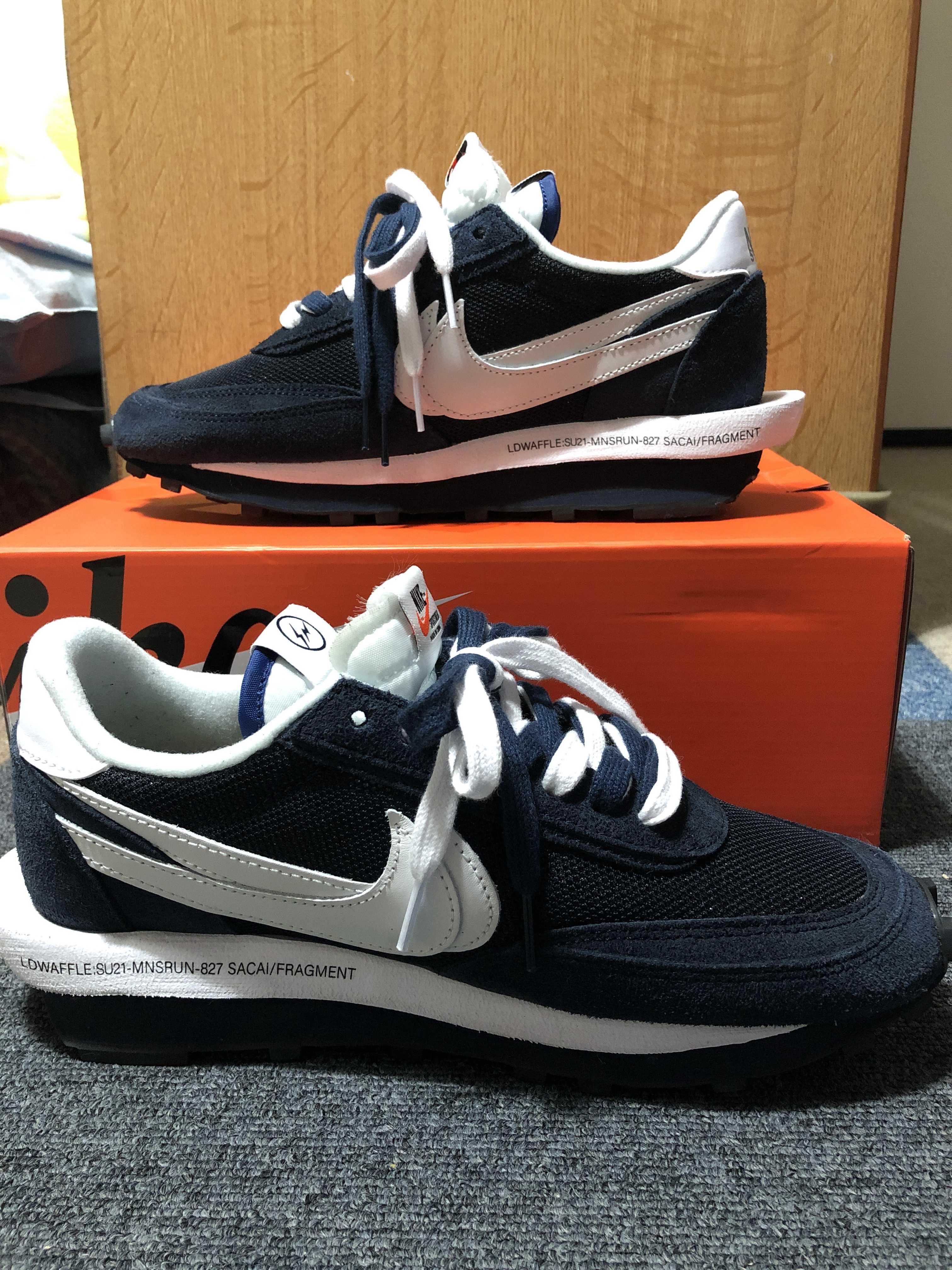 Fragment × sacai × Nike LD Waffle "Blackended Blue"