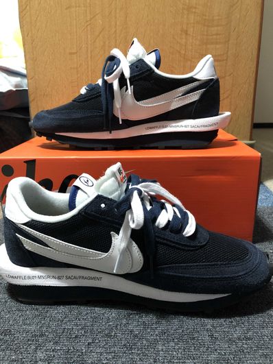 Fragment × sacai × Nike LD Waffle "Blackended Blue"