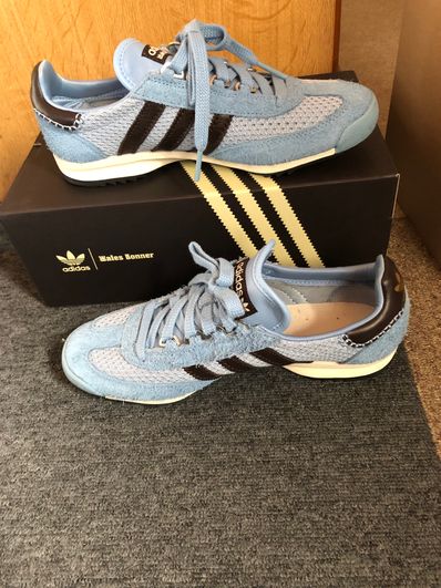 Wales Bonner × adidas SL76 "Ash Blue/Core Black"