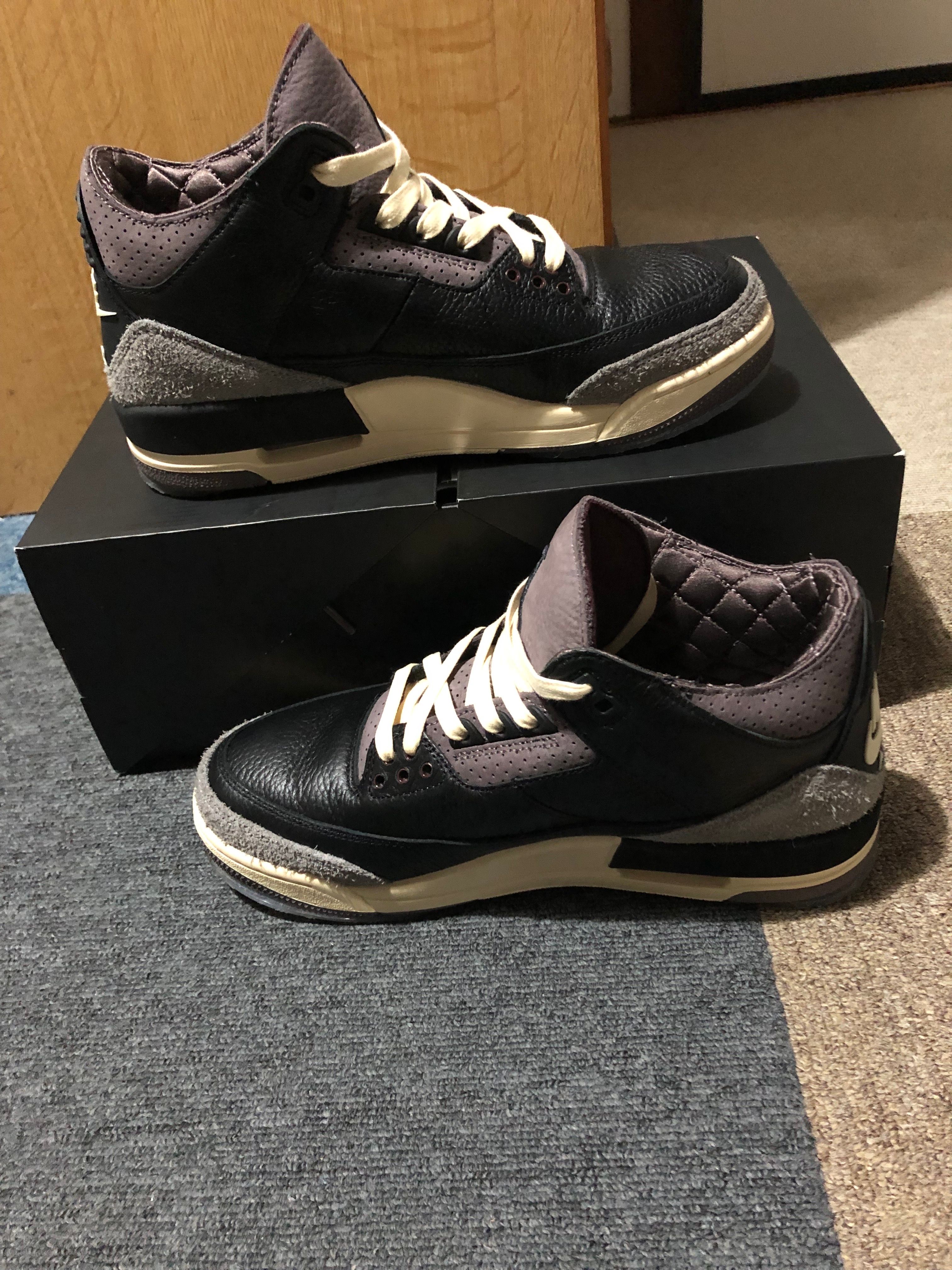 A Ma Maniere × Nike Women's Air Jordan 3 Retro OG SP "Black and Flat Pewter/WYWS"
