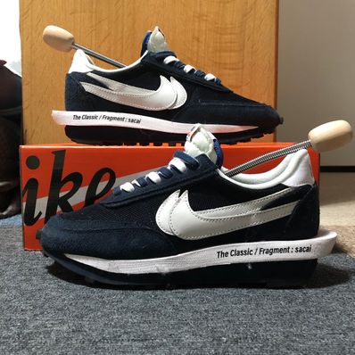 Fragment × sacai × Nike LD Waffle "Blackended Blue"