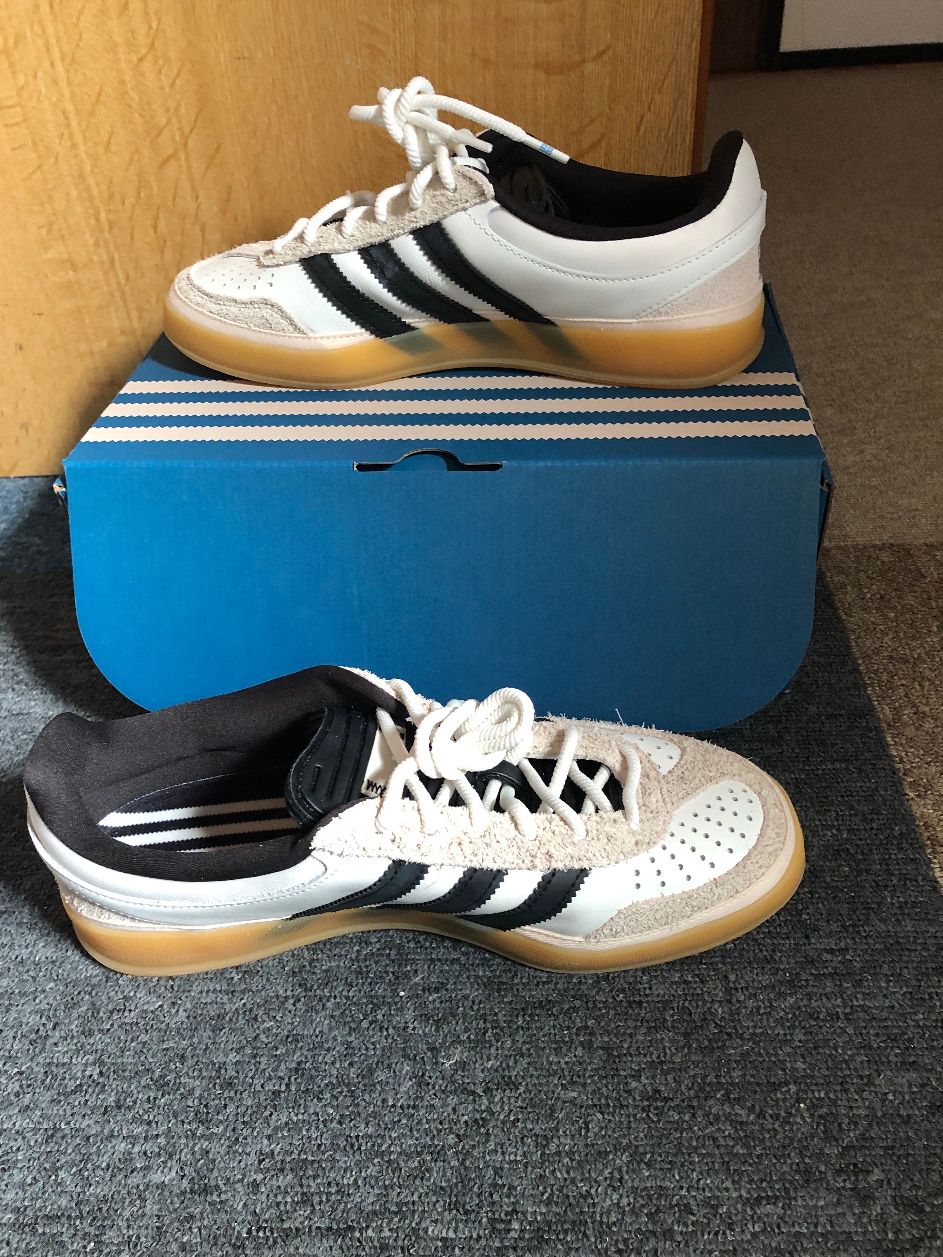 Bad Bunny × adidas Gazelle Indoor "Core White/Core Black/Gum"