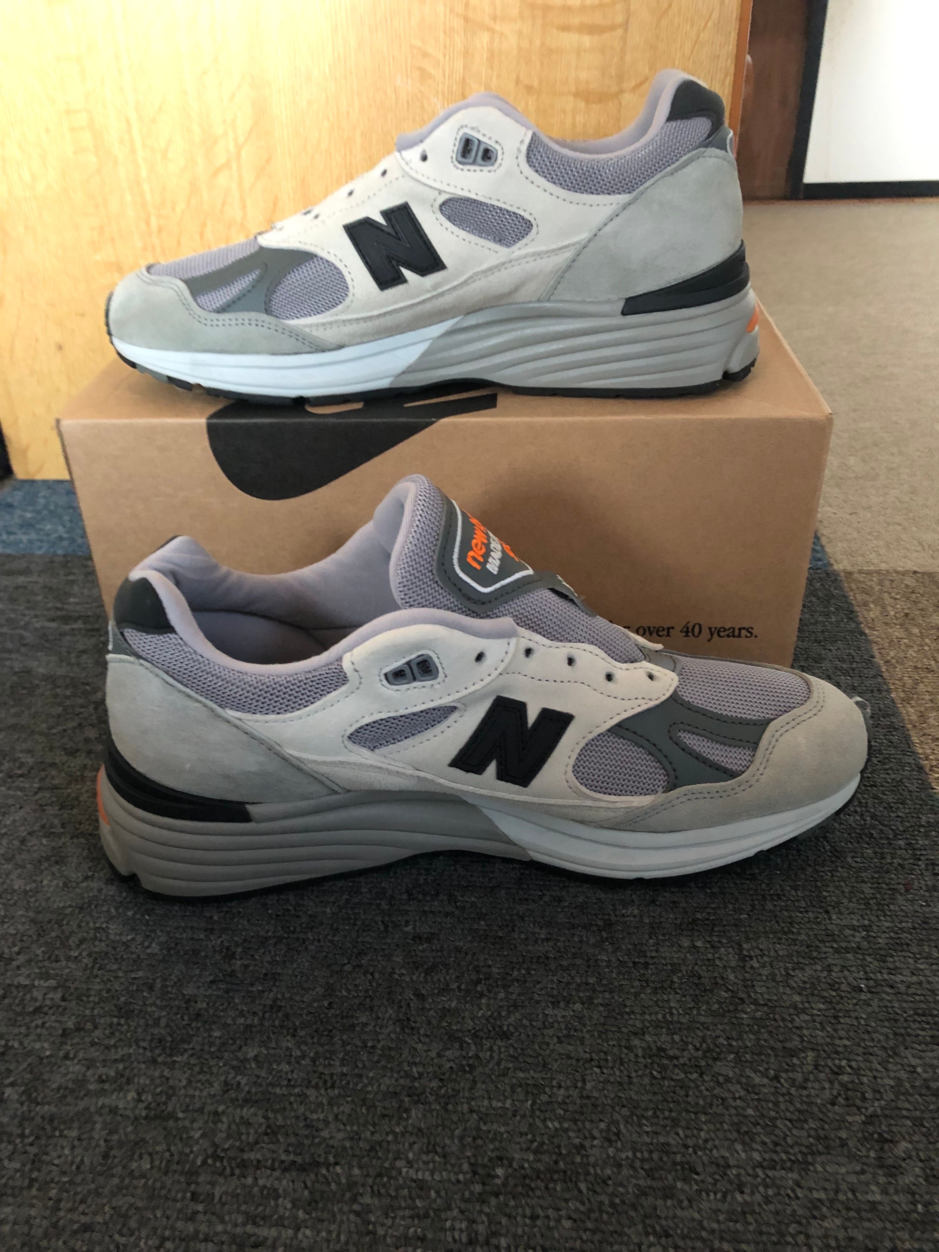 New Balance 991V2 "Pelican/Abbey Stone/Persimmon Orange"