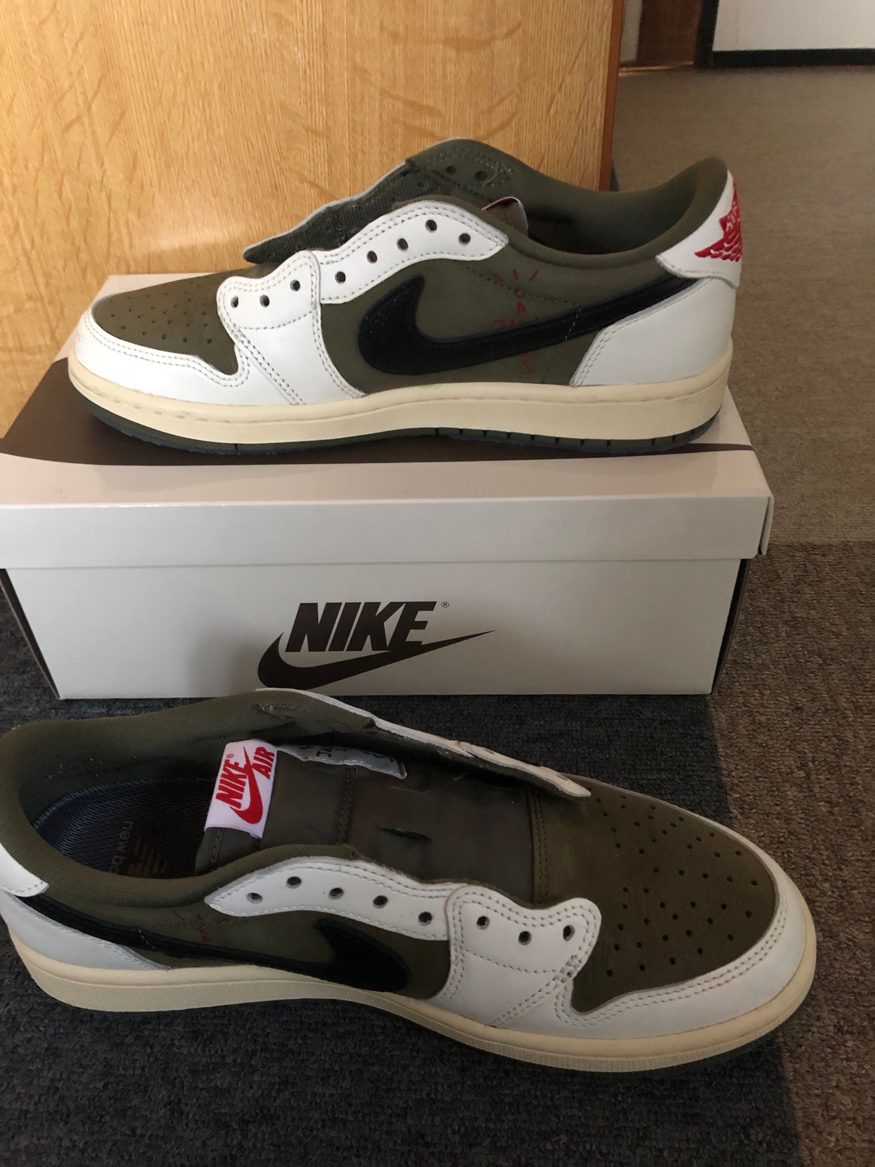 Travis Scott × Nike Air Jordan 1 Low OG SP "Reverse Olive"