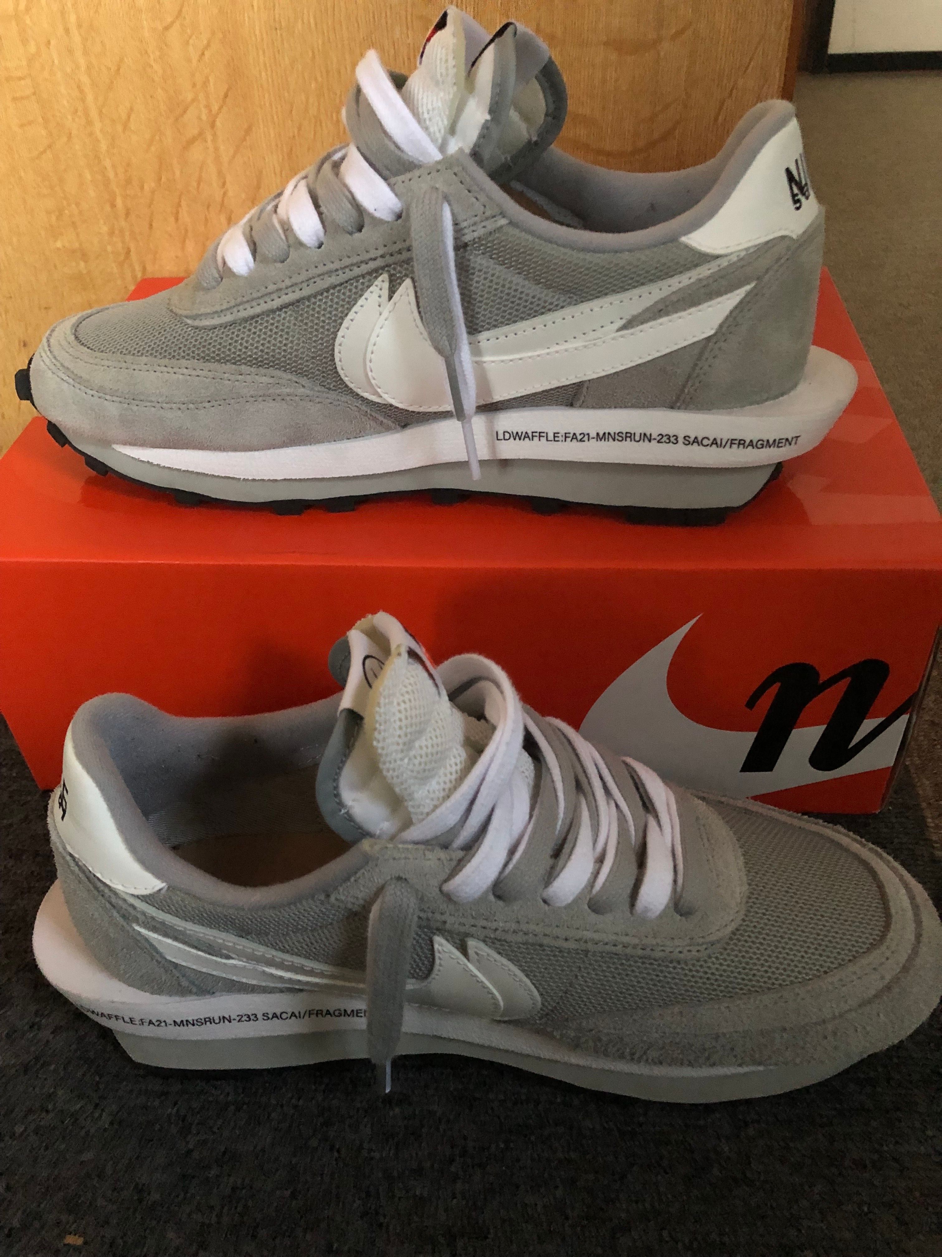 Fragment × sacai × Nike LD Waffle "Light Smoke Grey"