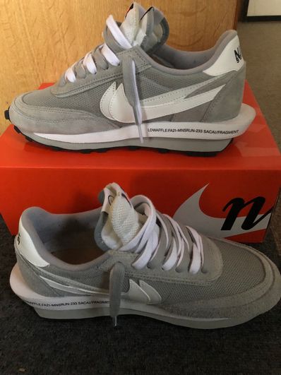 Fragment × sacai × Nike LD Waffle "Light Smoke Grey"