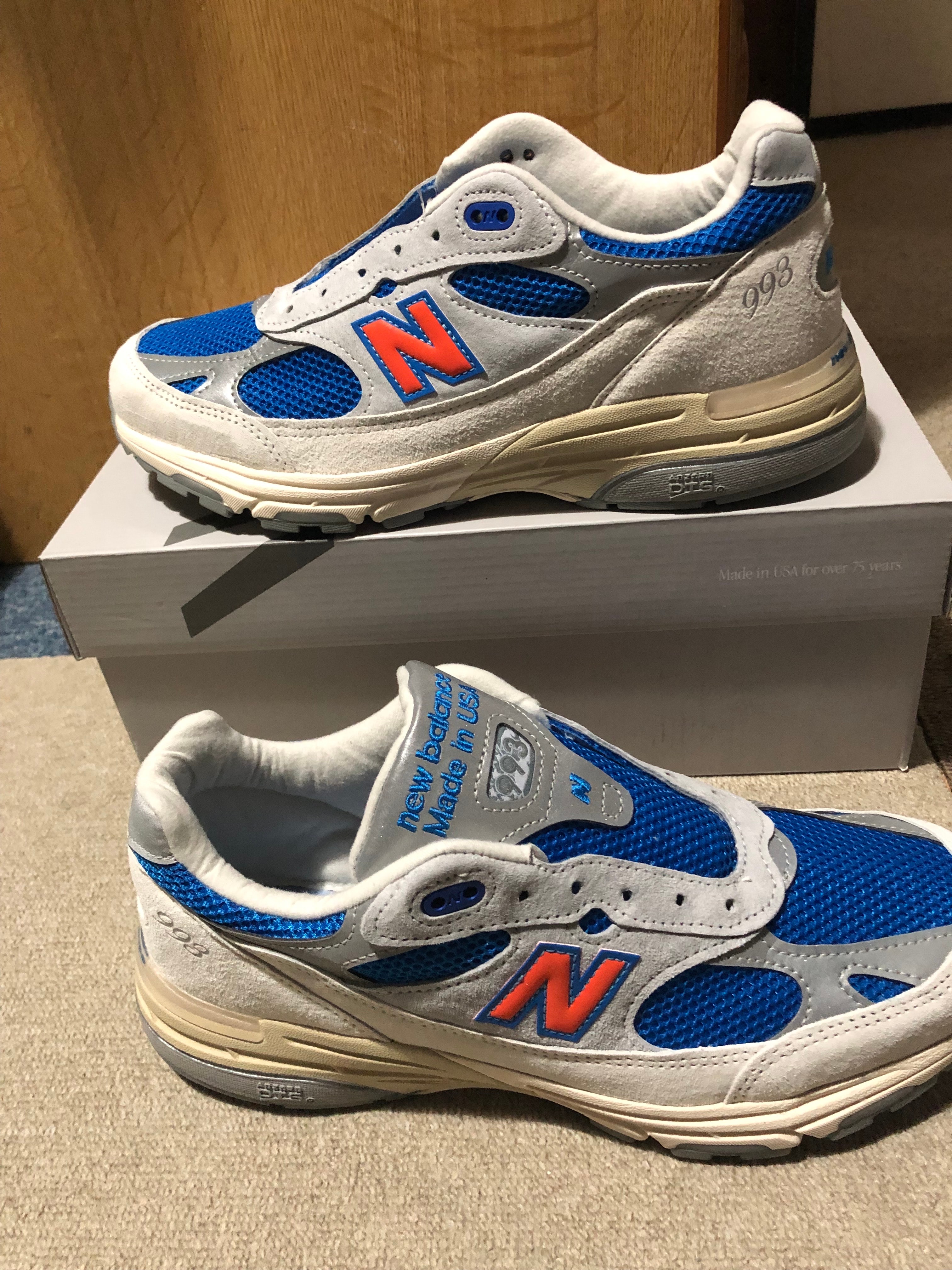 KITH × New Balance 993 Madison Square Garden "Ancient Scroll/Grey Matter"