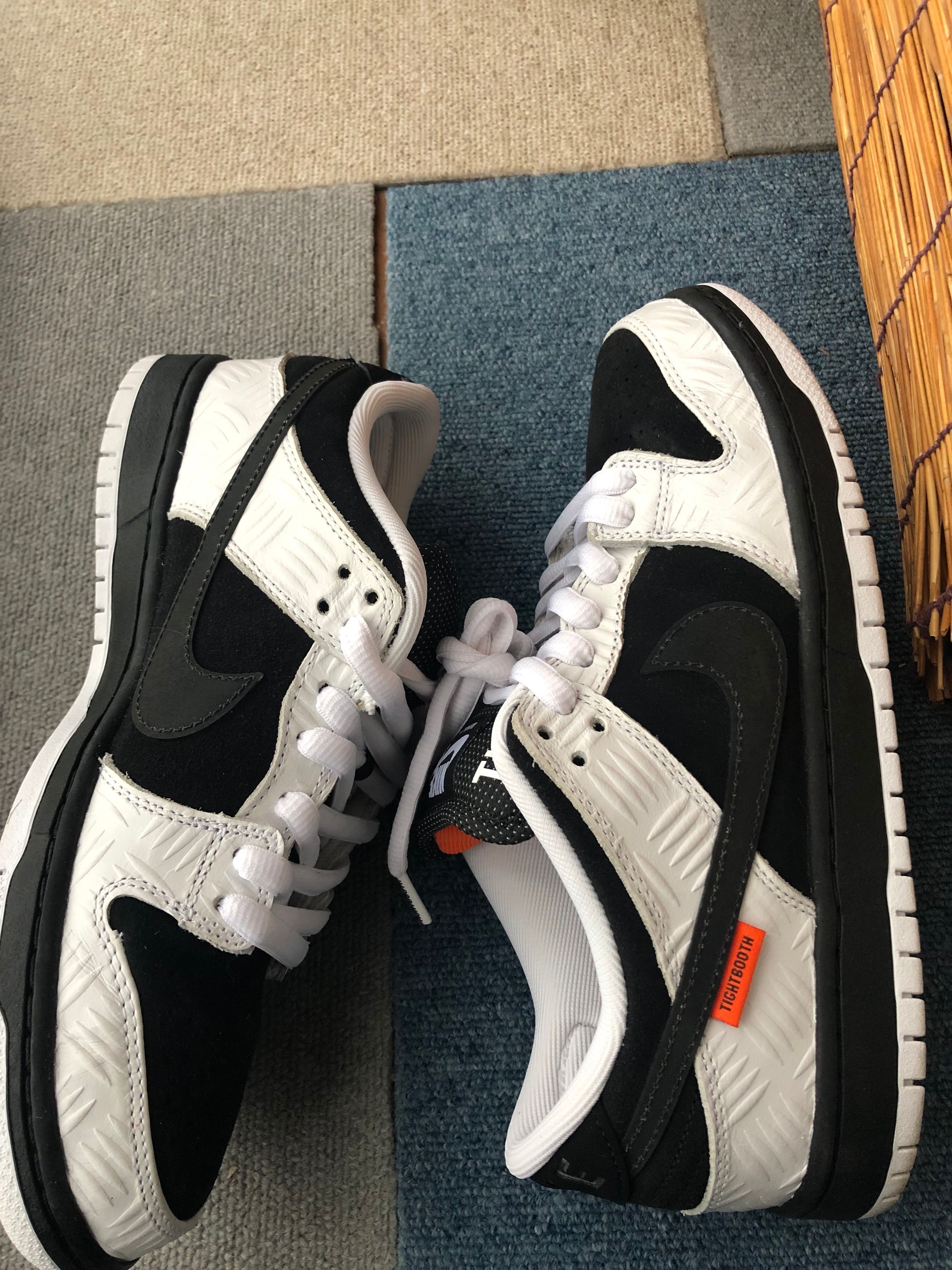 TIGHTBOOTH × Nike SB Dunk Low Pro QS "Black and White"