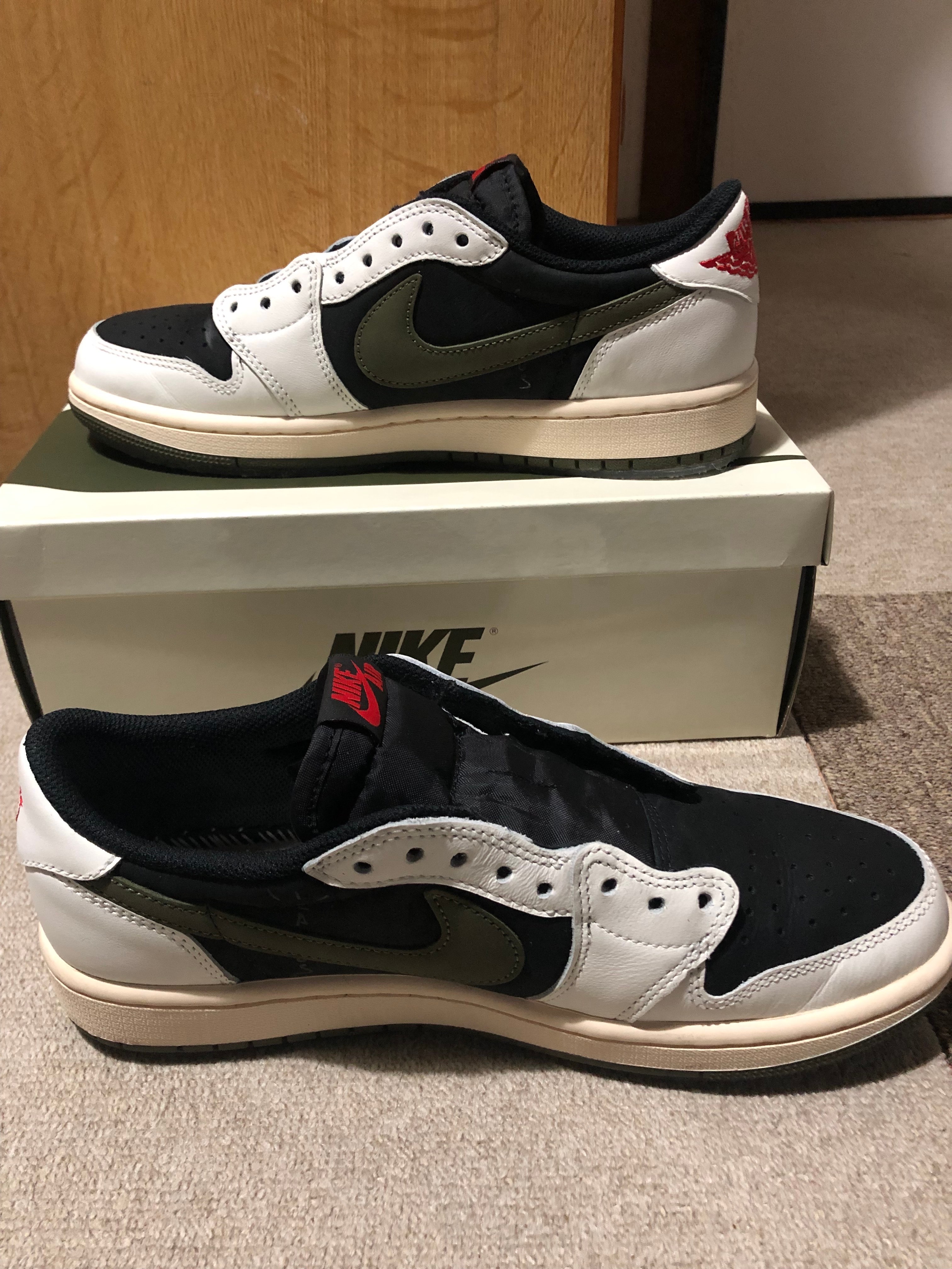 Travis Scott × Nike Women's Air Jordan 1 Low OG "Medium Olive"