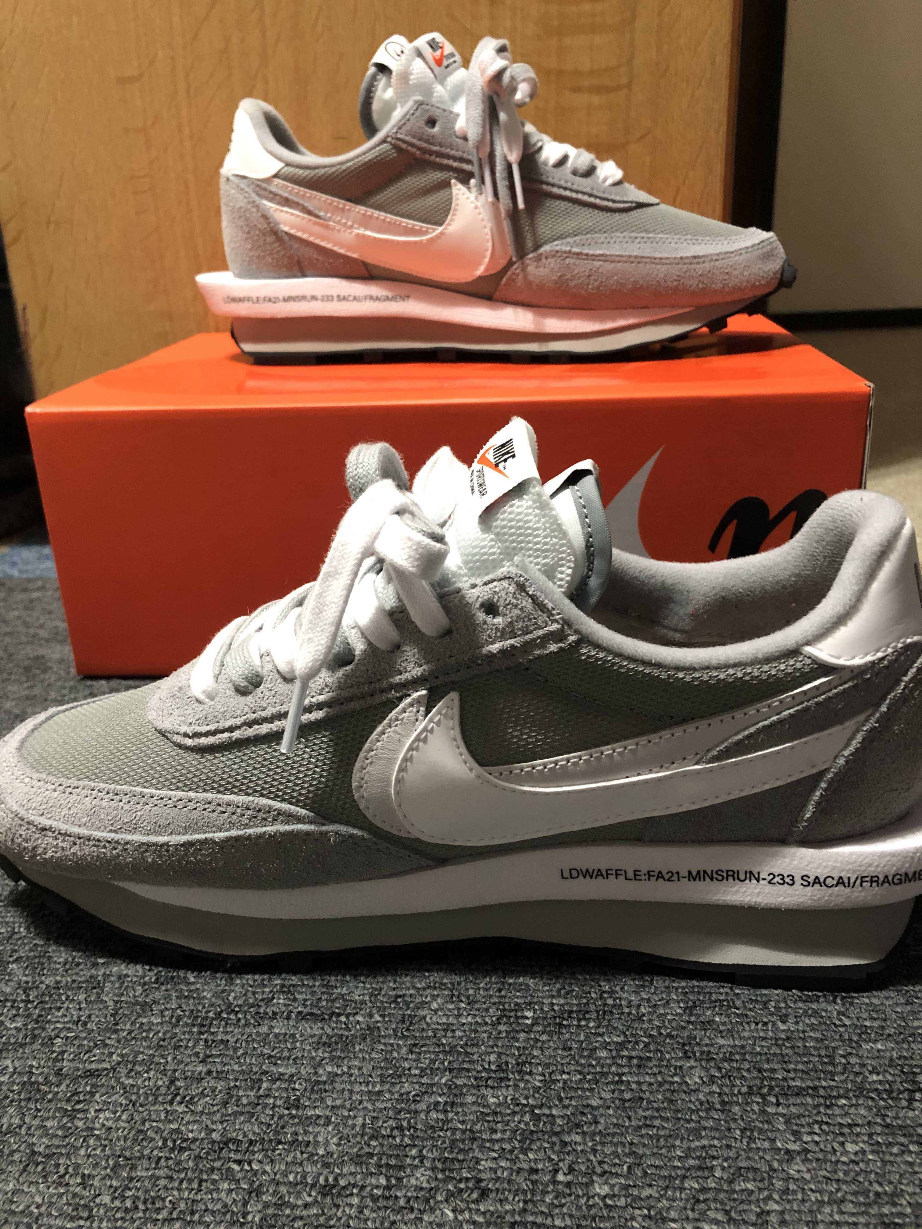 Fragment × sacai × Nike LD Waffle "Light Smoke Grey"