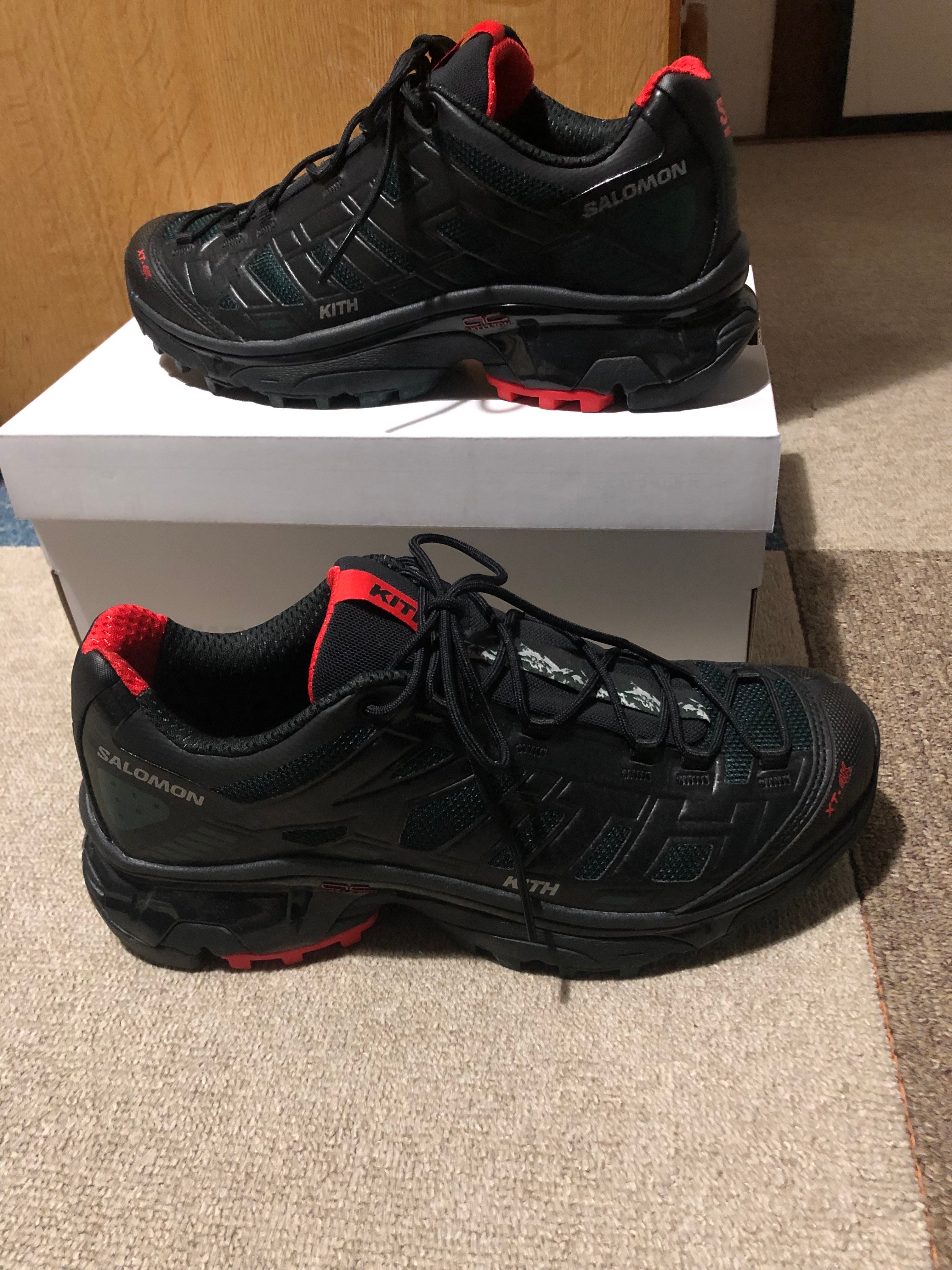 KITH × Salomon XT-4K "Black/Scarab/Fiery Red"