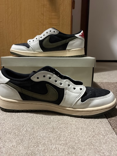 Travis Scott × Nike Women's Air Jordan 1 Low OG "Medium Olive"