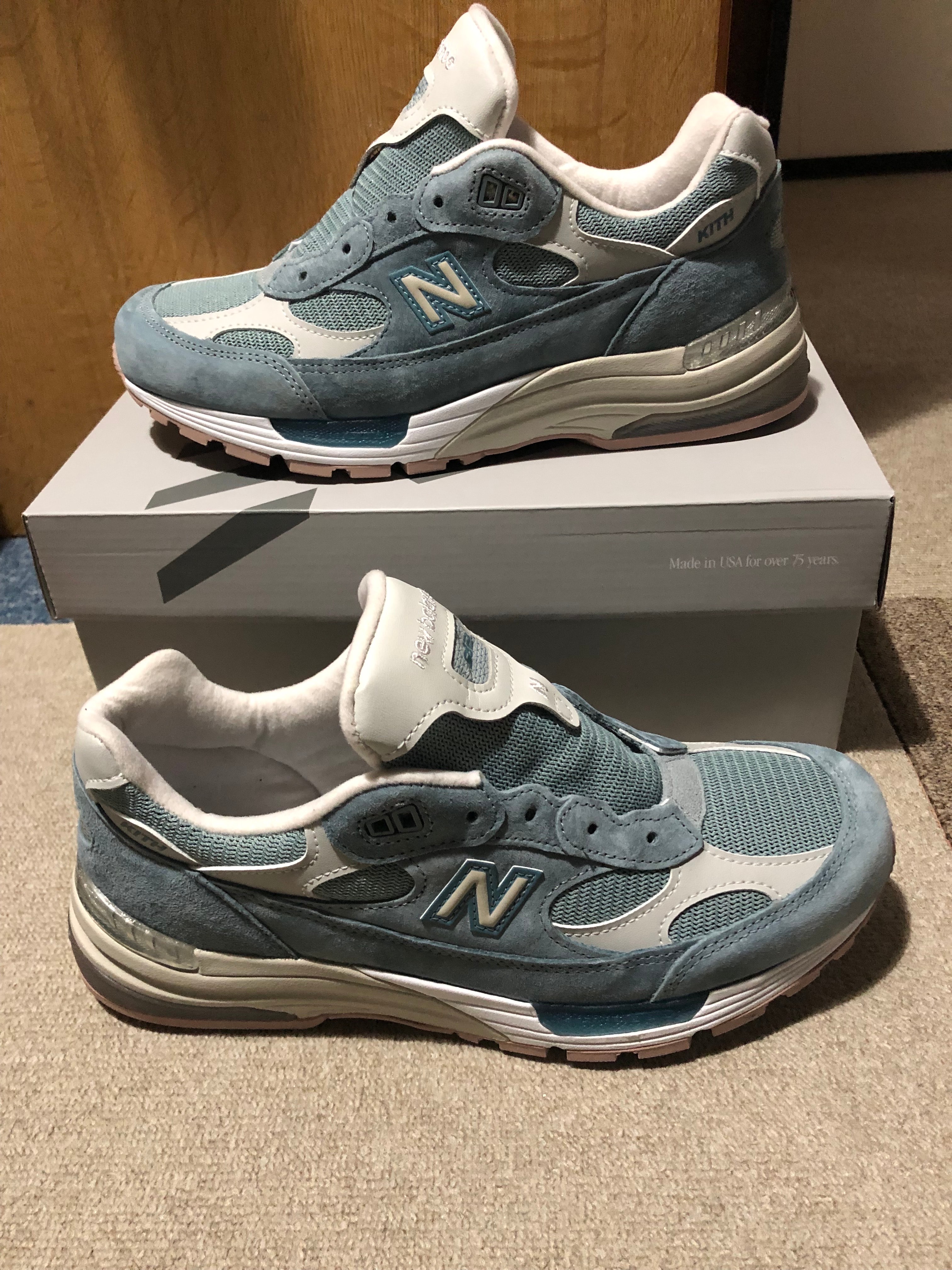 KITH × New Balance 992 "Aegean Blue/Shadow Gray"