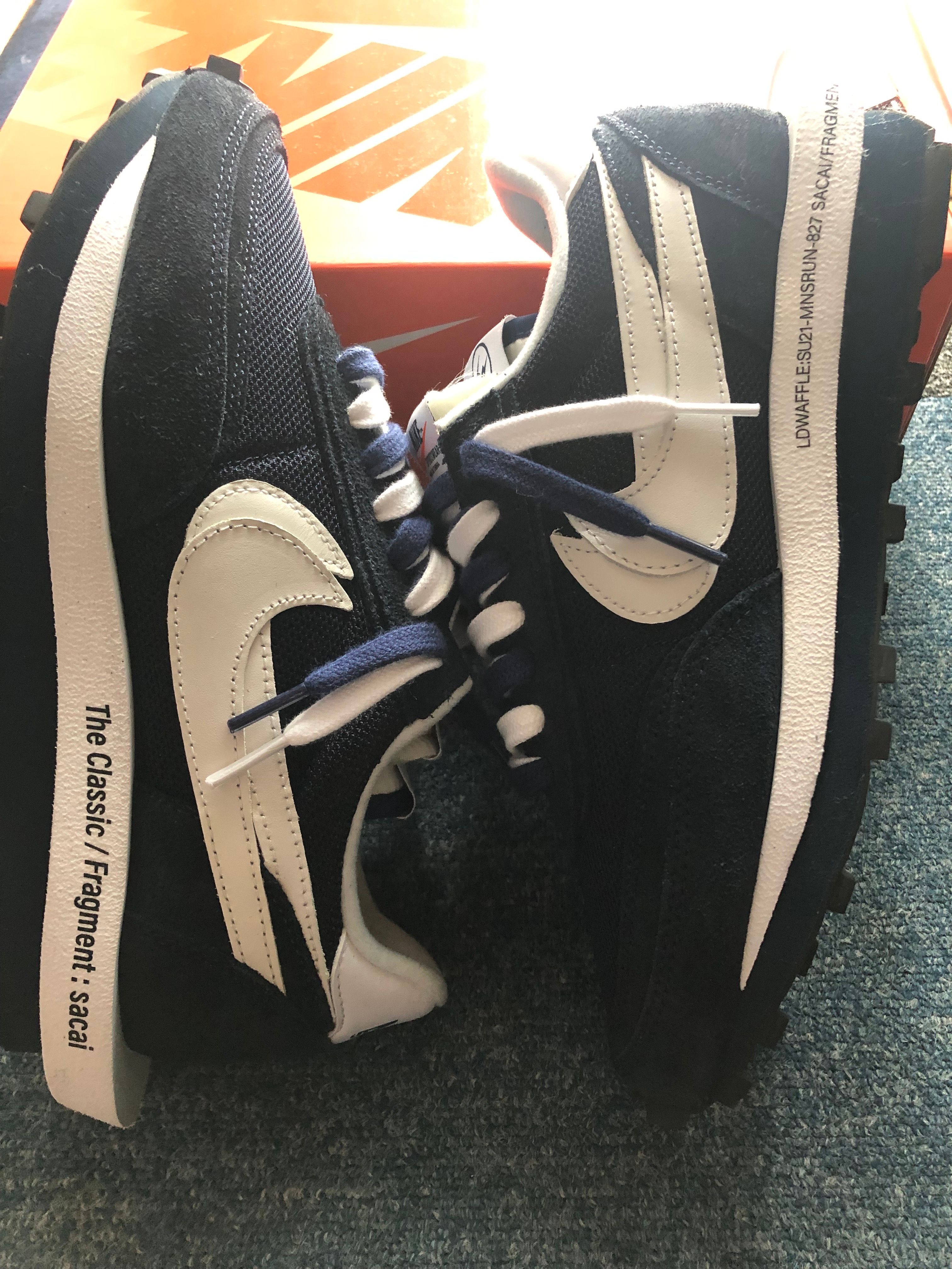 Fragment × sacai × Nike LD Waffle "Blackended Blue"