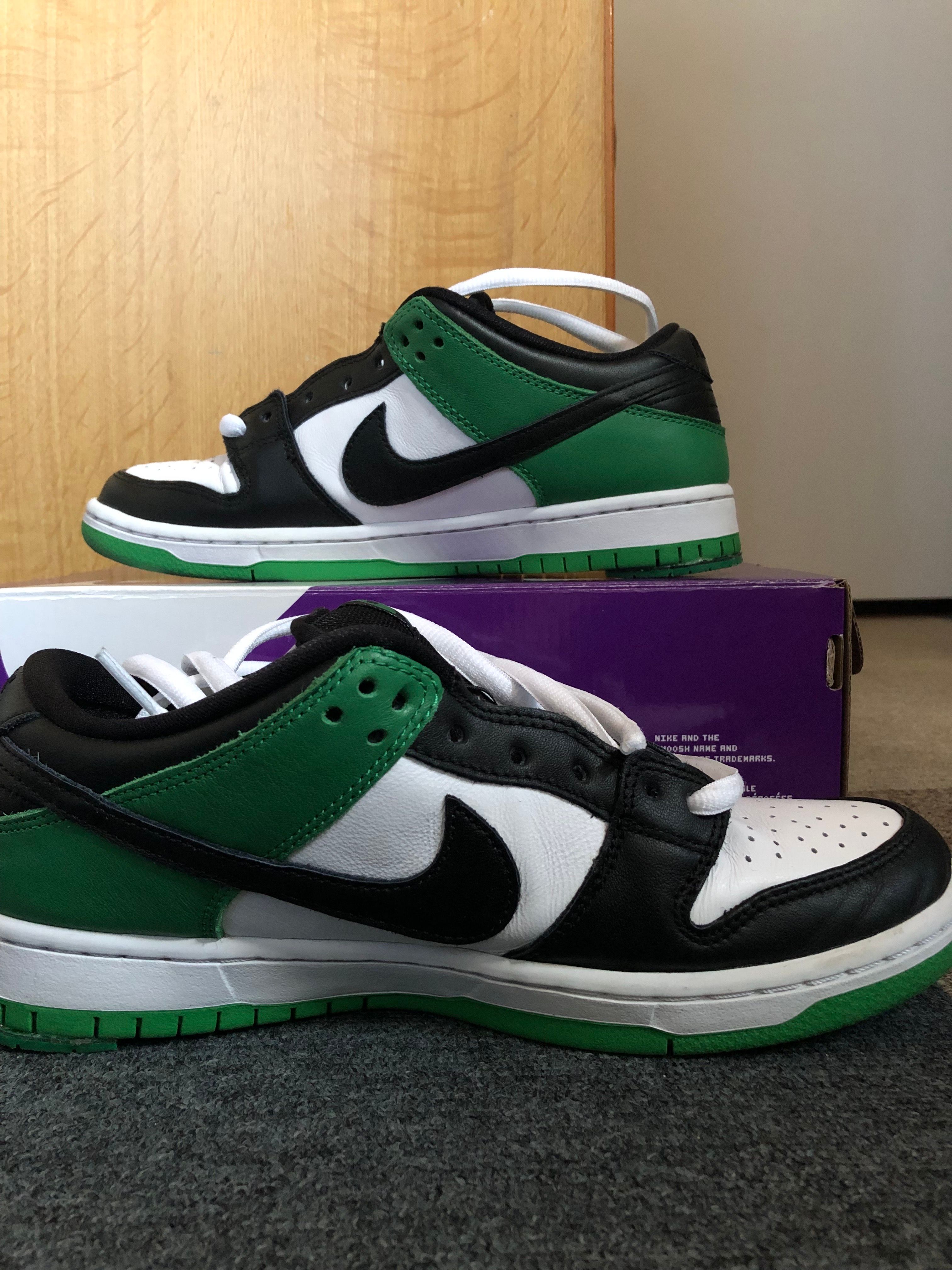 Nike SB Dunk Low Pro "Black and Classic Green"