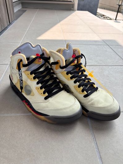 Off-White × Nike Air Jordan 5 "Sail"