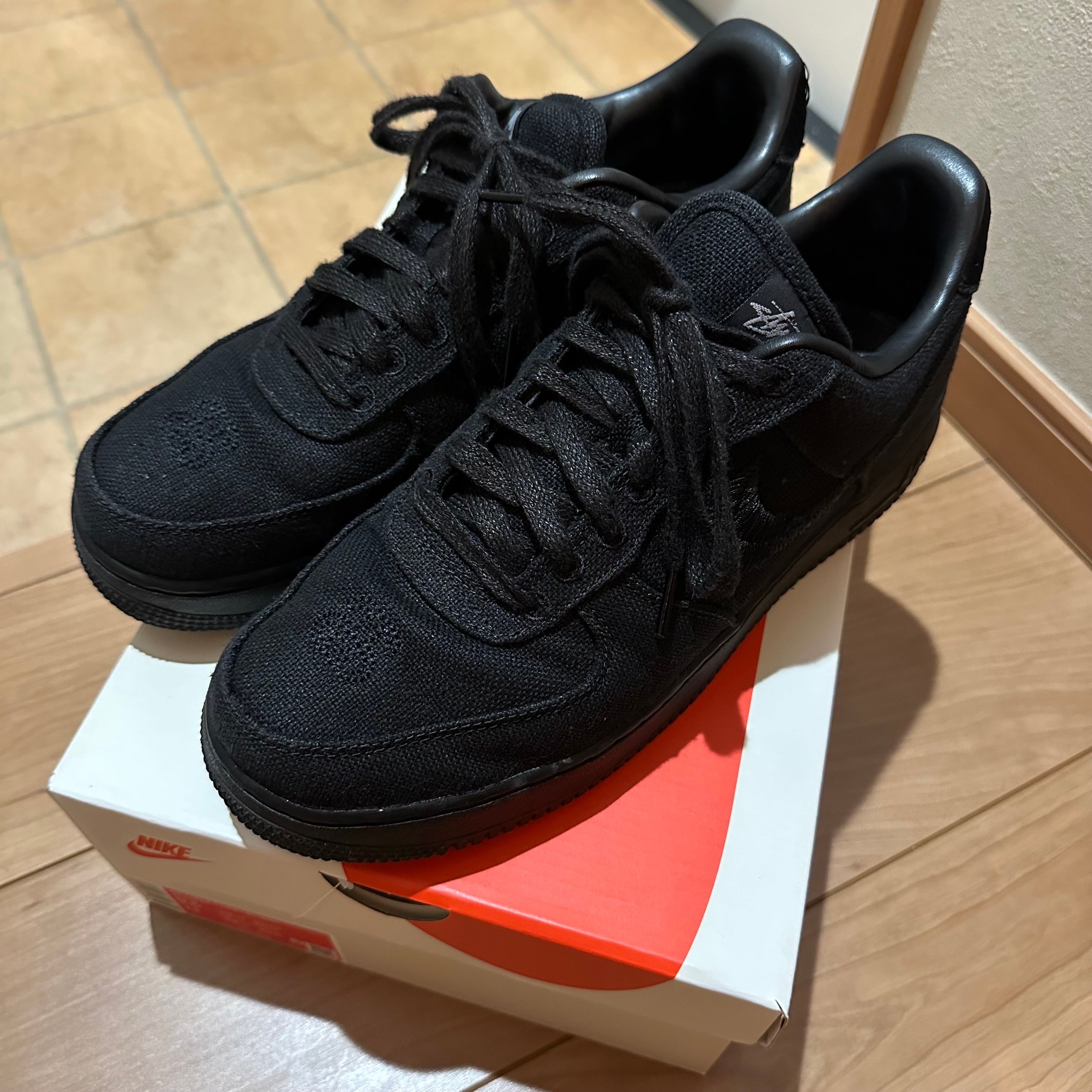 Stussy × Nike Air Force 1 Low "Triple Black"