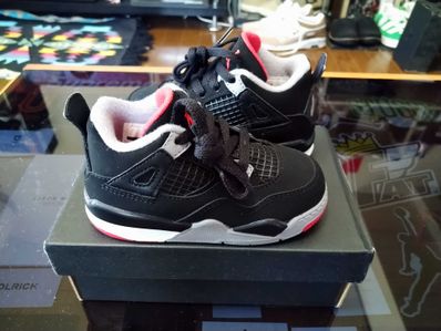 Nike TD Air Jordan 4 Retro "Bred" (2019)