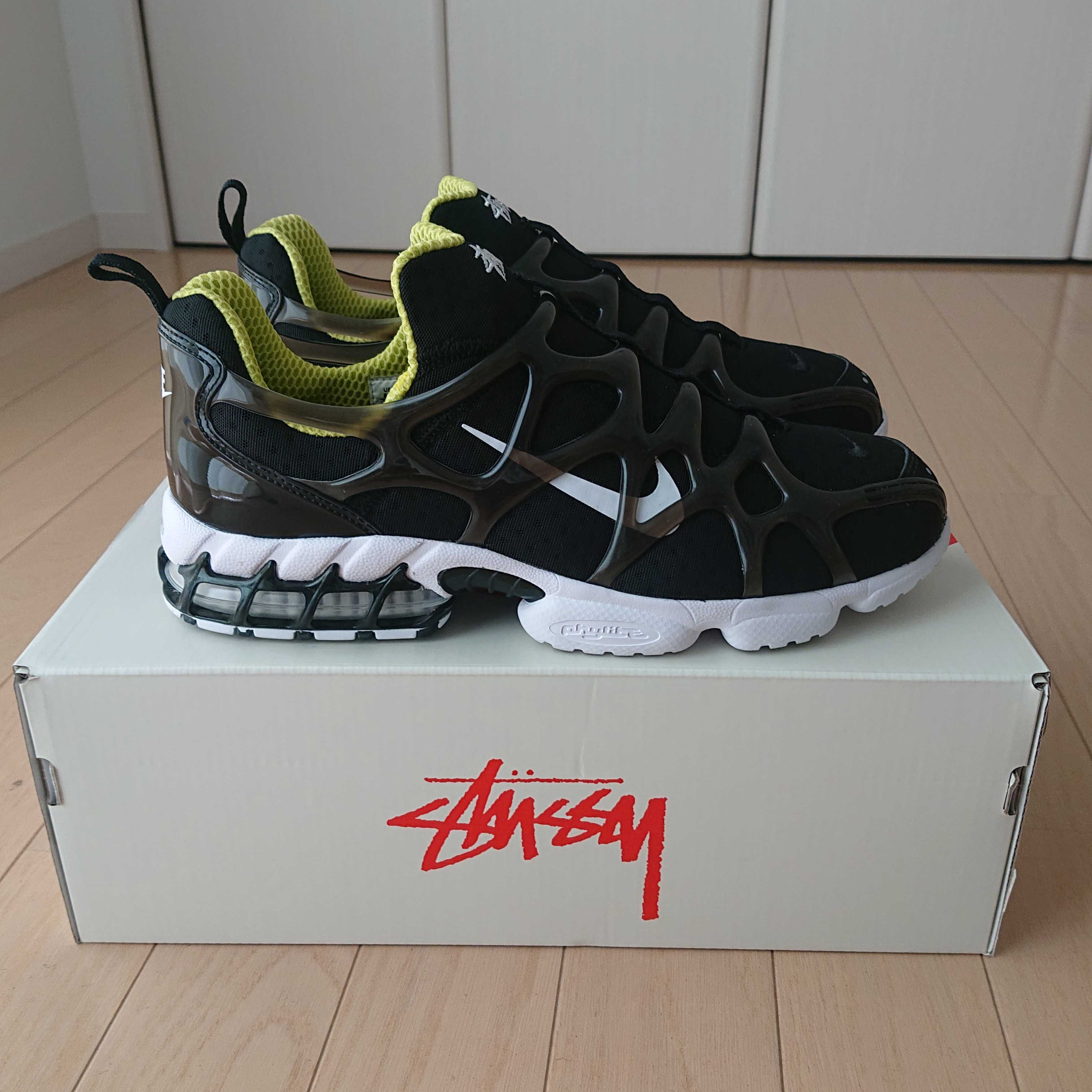 Stussy x Nike Air Zoom Kukini "Black/White/Bright Cactus"