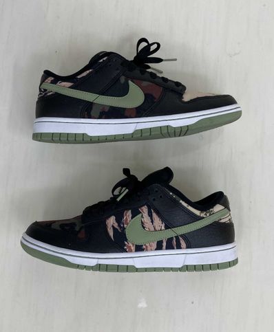 NIKE DUNK LOW SE "BLACK MULTI CAMO"