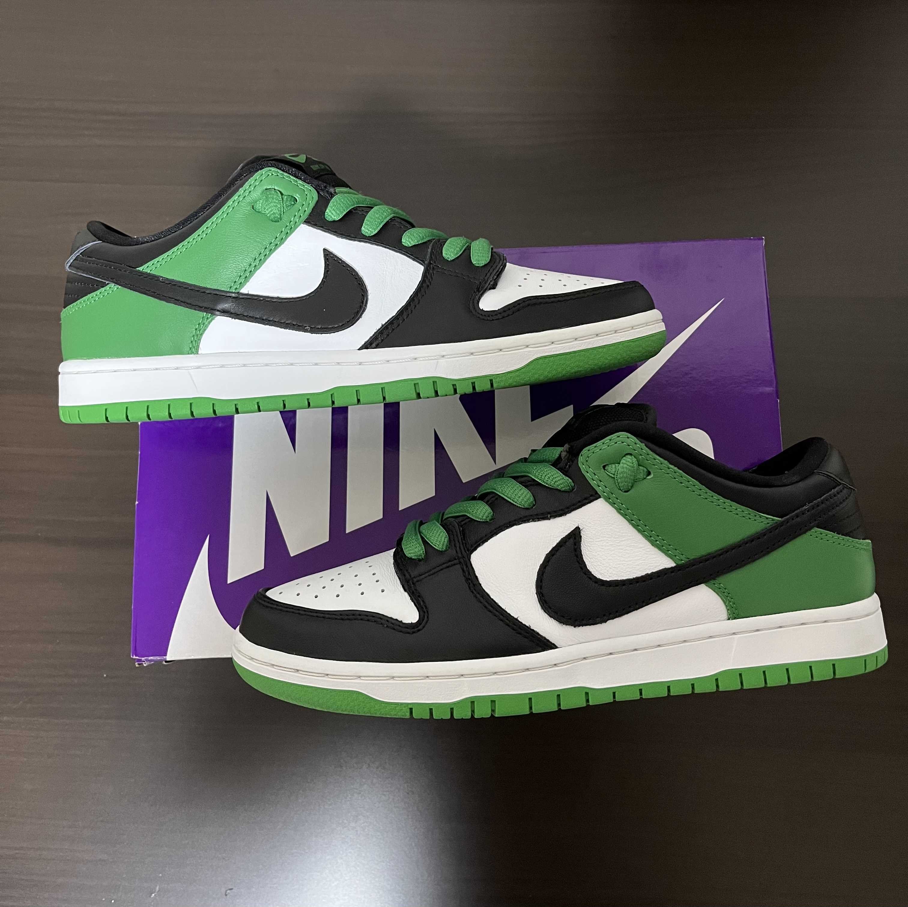 Nike SB Dunk Low Pro "Black and Classic Green"