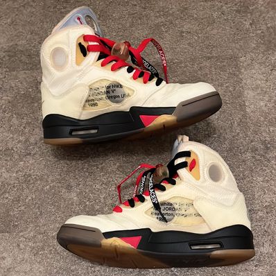 Off-White × Nike Air Jordan 5 "Sail"