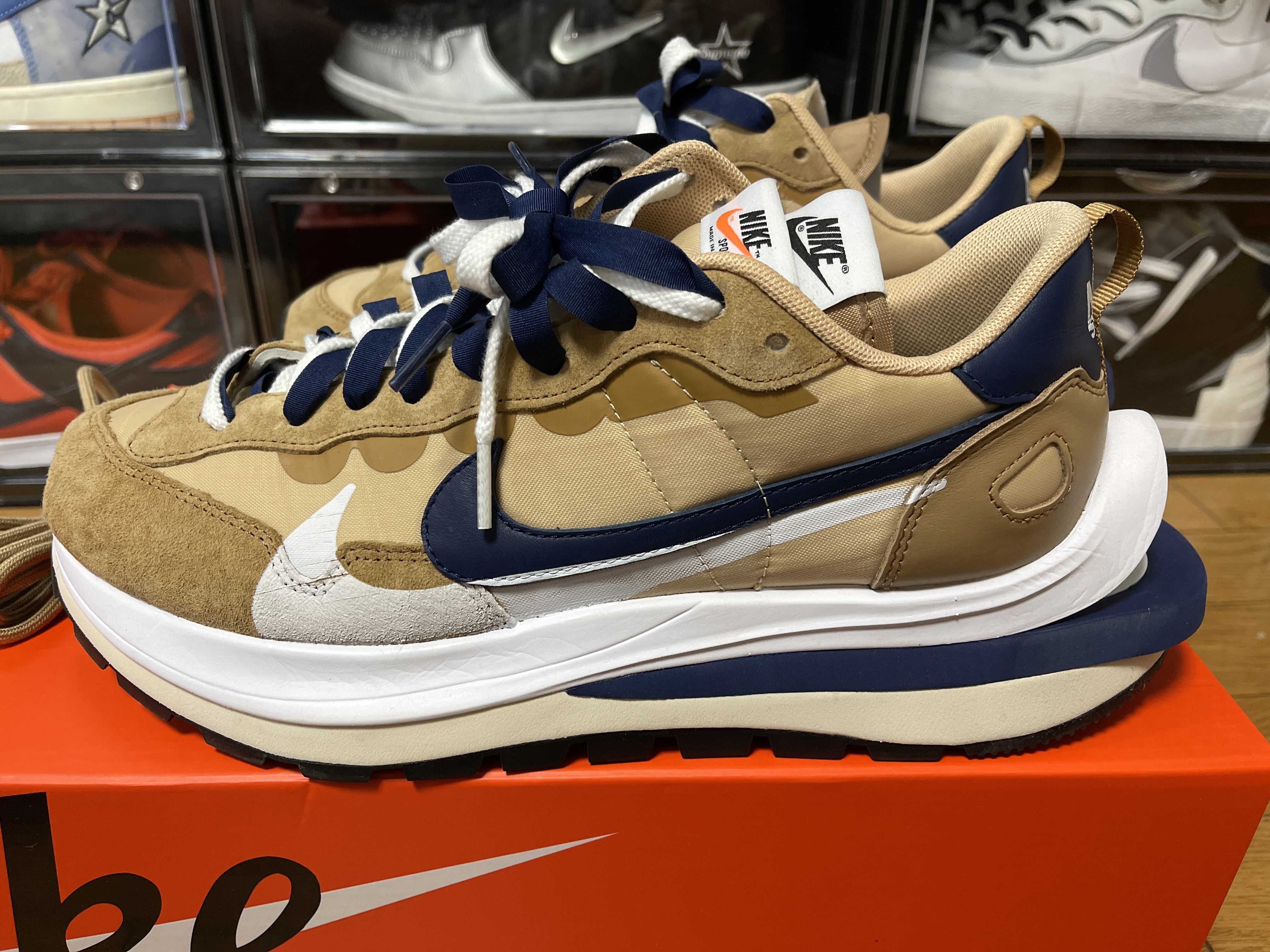 Sacai × Nike Vapor Waffle "Sesame And Blue Void"