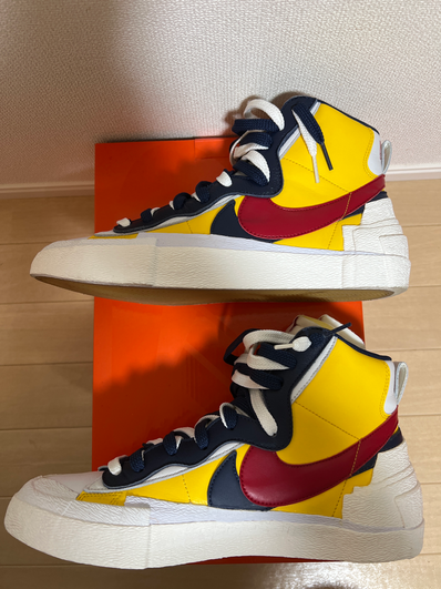 sacai × Nike Blazer Mid "Varsity Maize/Varsity Red"