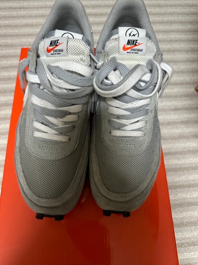 fragment design × sacai × Nike LD Waffle "Light Smoke Grey"