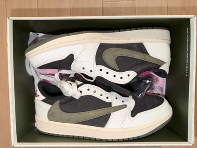 Travis Scott × Nike Women's Air Jordan 1 Low OG "Medium Olive"