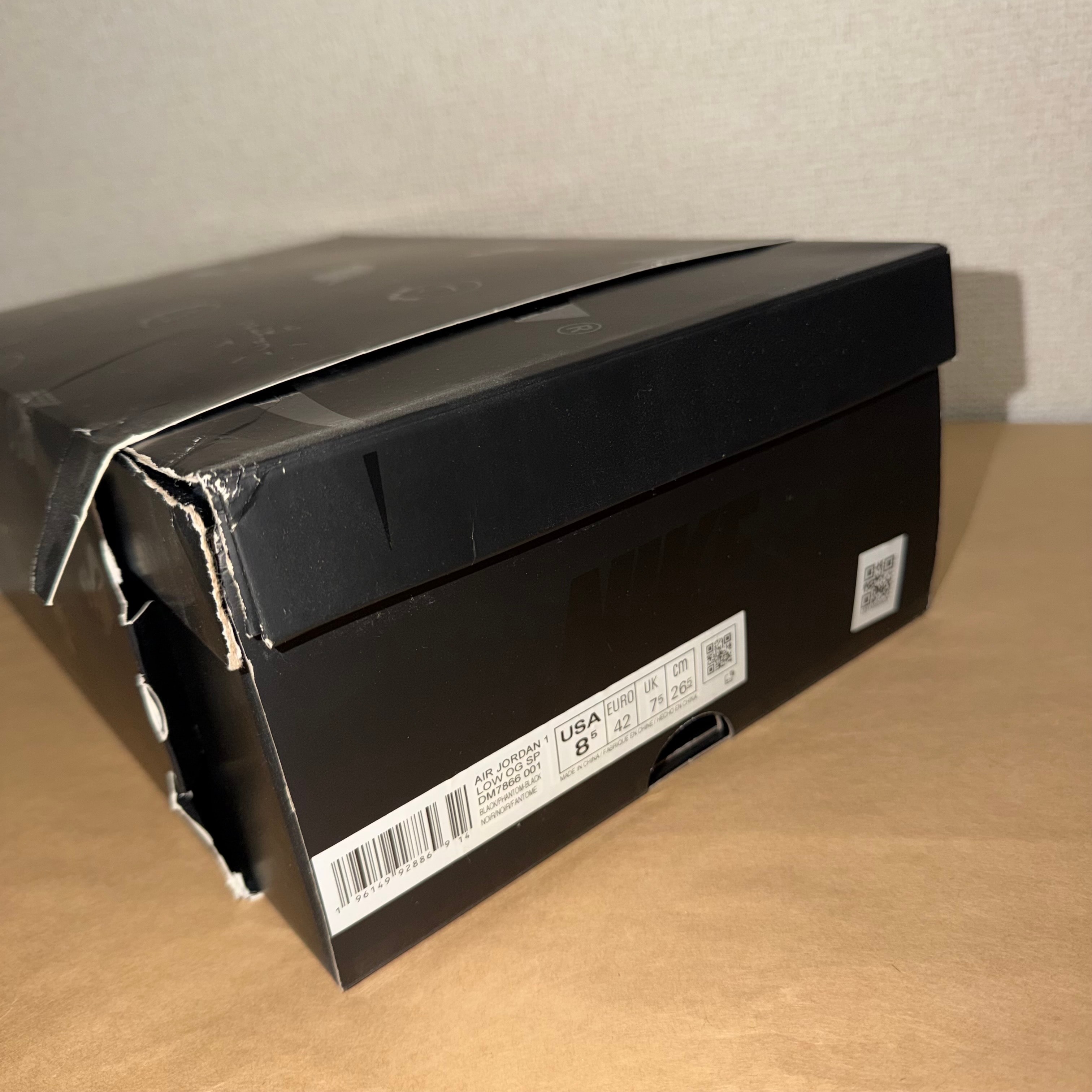 Travis Scott × Nike Air Jordan 1 Low OG SP "Black Phantom"