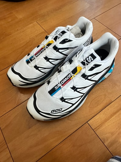 Salomon XT-6 "Black/White/Blue Curacao"